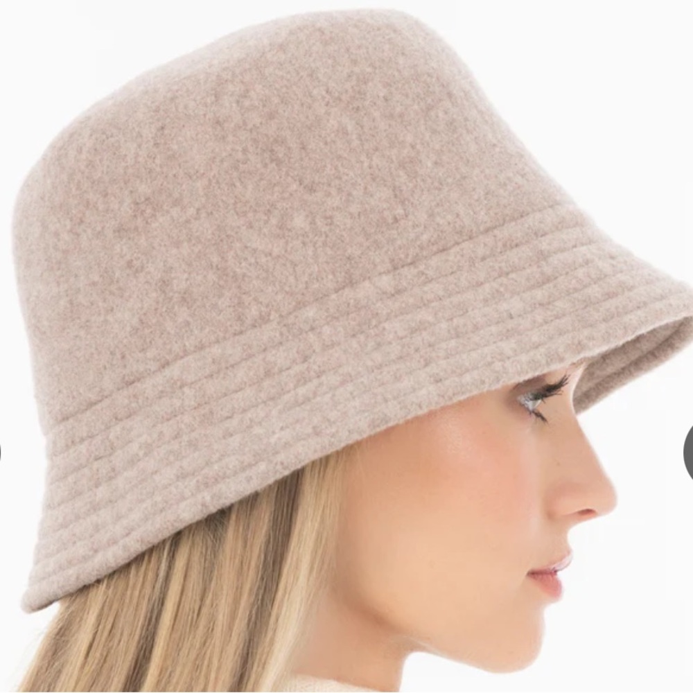 TIME & TRU Pink Bucket Hat Sherpa Lined New With Tags One Size - Picture 2 of 5